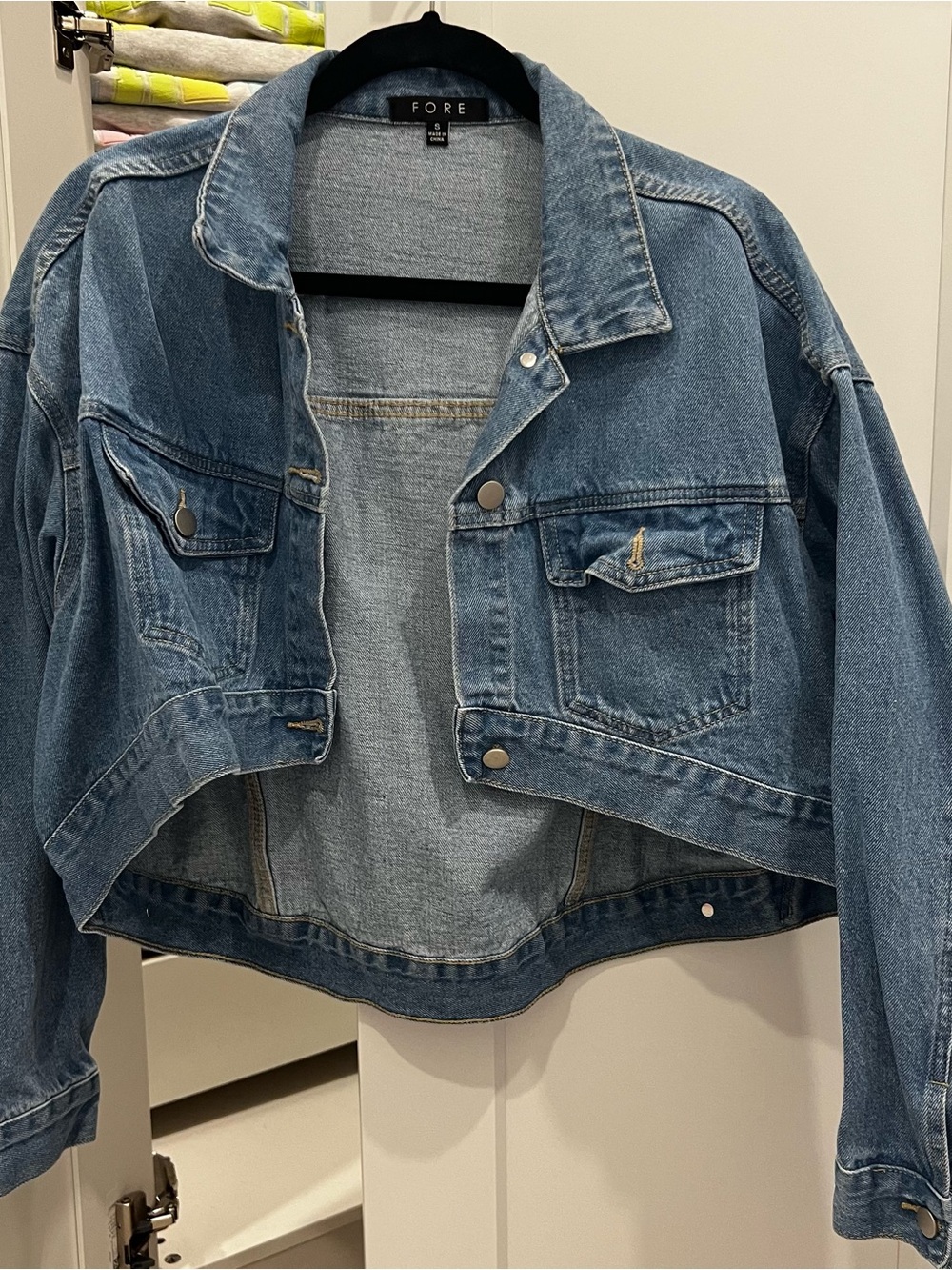 Vici high low denim jean jacket